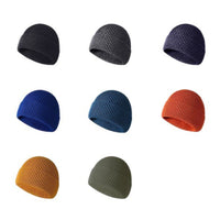 Thickened Knitted With Cotton Flip-up Lining, Outdoor Sports Ski Warm Hat