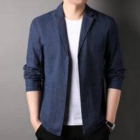 Men's Linen Suit Jacket Casual Fashion