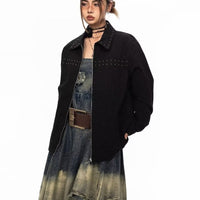Decorative Rivets Female Trendy All-match Jacket