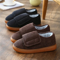 Large Opening Warm Cotton Slippers Bag Heel For Men And Women