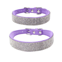 Adjustable Suede Leather Dog Collar Leash Set