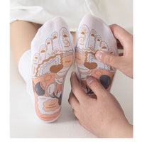Acupoint Graphic Foot Massage Cotton Socks