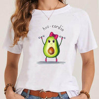 Women's Fashionable Simple Printed Short-sleeved T-shirt