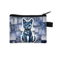 Organizing Storing Denim Jeans Animal Coin Purse