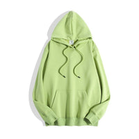 Ultra-soft Silver Fox Fleece-lined Thickened And Insulated Hooded Sweatshirt