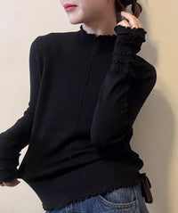 Semi-high Neck Long Sleeve Base Shirt