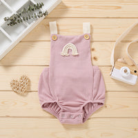 Summer Sleeveless Hidden Hook Universal Men And Women Baby Jumpsuits