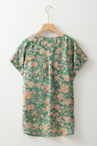 Vintage V-Neck Casual Womens Shirt