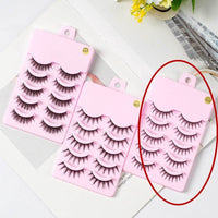 5 Pairs Manga Lashes New Arrival Anime Cosplay Natural Wispy Korean Makeup Artificial False Eyelashes