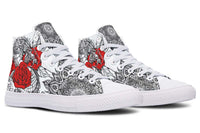 Fashion Printed Couple High Top Canvas Shoes