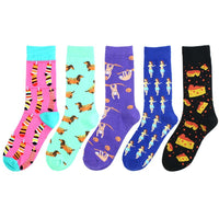 Male cartoon pattern cotton socks