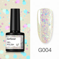 Mixed color shiny color glue