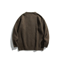New Men's Twist Braid Sweater Cardigan
