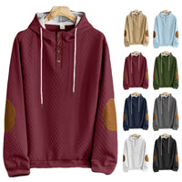 Men's Leisure Pullover Jacquard Hooded Embroidered Sweater