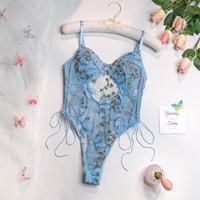 Butterfly Embroidered Slim All-match Jumpsuit For Women