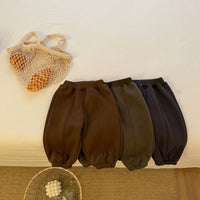 Autumn And Winter Baby Fleece Padded Pants