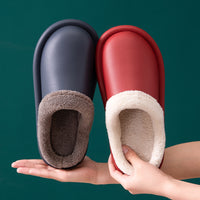 Waterproof slippers women winter home