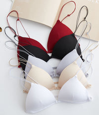 Small Thin Strap Sexy Beautiful Back Buckle Bra Thin Section
