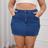 Womens Solid-Color High-Waist Slim-Fit Bodycon Skirt