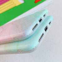 Mobile phone case gradient color marble