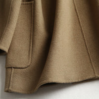 Vintage loose double faced cashmere suit coat
