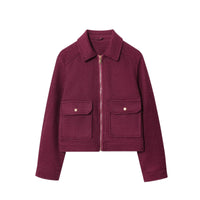 Women's Zipper Ornament Soft Jacket Coat