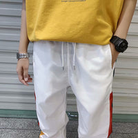 Colorblock Loose Harem Pants