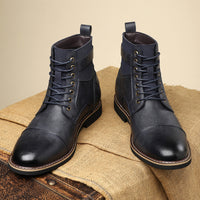 Non-slip Retro Mid-Top Pointed Men's Casual Martin Boots