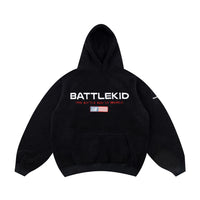 Lamb Wool Alphabet Embroidery Hooded Sweater