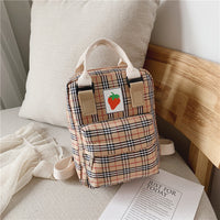 Fashion Mini cartoon checked children's backpack