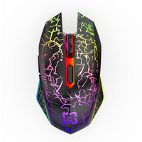 Bluetooth Dual-mode 24G Radio Gaming Mouse Rechargeable Luminous Mute Breathing Light