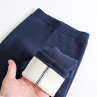 Girls' Wool Lined Thickened Leggings