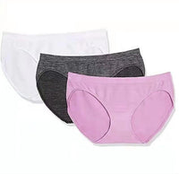 Women's Solid Color Mid Waist Soft Breathable Briefs