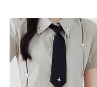 Women's Summer Star Tie Design Short-sleeved Shirt