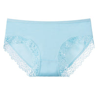 Fashion Women's Lace Edge Solid Color Underwear