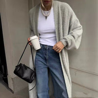 Idle Style Knitted Sweater With Belt
