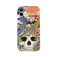 Liquid Silicone Illustration Japanese And Korean Style Female Personality Mobile Phone Case