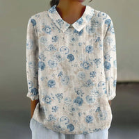 Women's Loose Casual Graffiti Printing Shirt