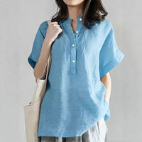 Mid-length And Long-sleeve Chic Casual Loose-fit T-shirt