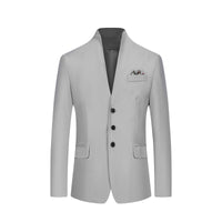 Men's Solid Color Three-button Suit