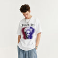 Men's Rock Portrait Printing T-shirt Loose