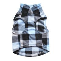 Plaid print pet clothes