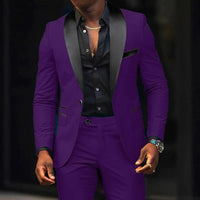 Men's Business Casual Suit Coat Trouser Suit