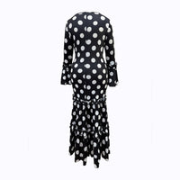 Womens Retro French Polka-Dot Dress
