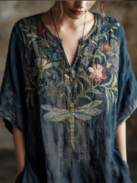 Spring Fashion Carnival Trendy Printed Womens V-Neck Short-Sleeve Top