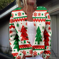 Trade 3D Digital-print Cardigan Sweater
