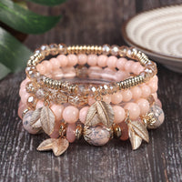 Bohemian Multi Layer Bracelet Leaf Ethnic Style