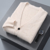 Men's V-neck Button Cardigan Knitted Long Sleeve