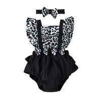 Baby Triangle Rompers Going OutSummer Leopard Print