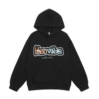 Men's Design Embroidery Niche Loose Fleece-lined Hoodie Shirt